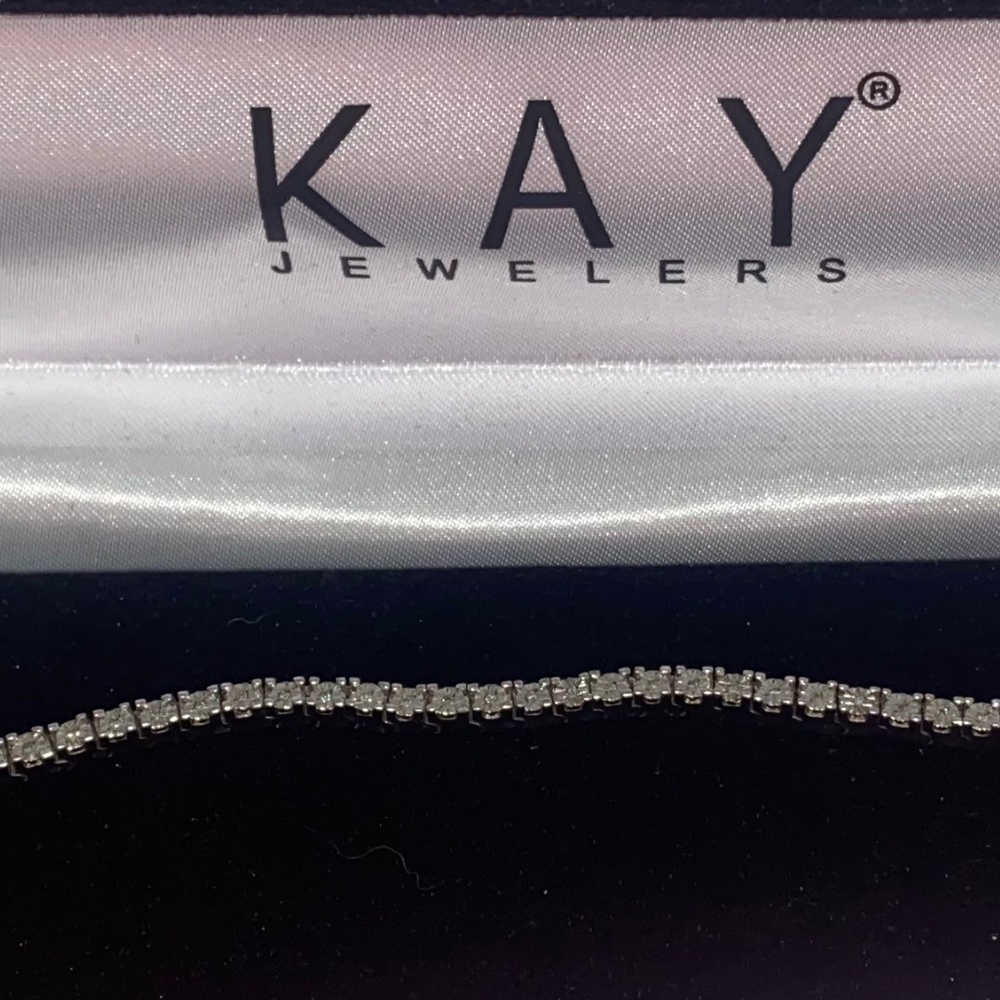 Sterling Silver Tennis Bracelet with Sparkling Stones